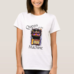 賭博のスロットマシンのティー Tシャツ