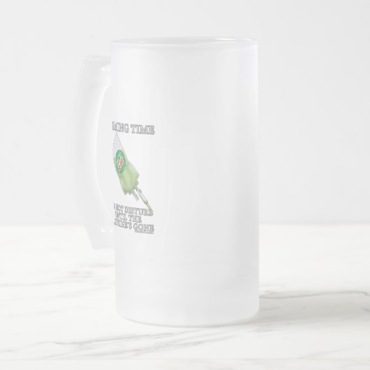 賭博のタイムのソーダIV フロストグラスビールジョッキ (正面左)