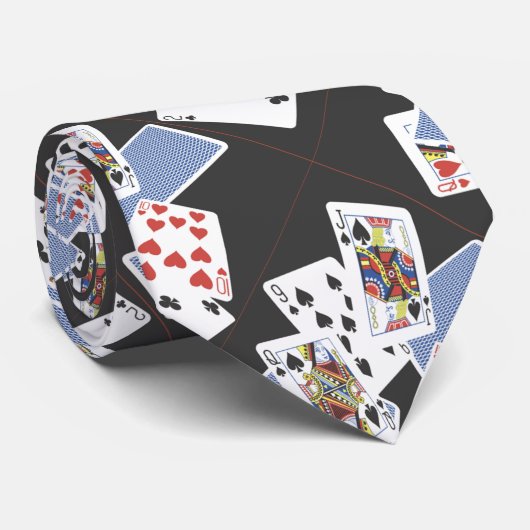 賭博のトランプのポーカーのトランプゲームのデザインのネクタイ ネクタイ (ロール)