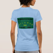 賭博の女性 Tシャツ (裏面)