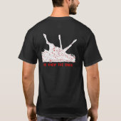 賭博の川の神 Tシャツ (裏面)