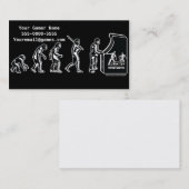 賭博の進化のゲーマーの名刺 名刺 (正面/裏面)