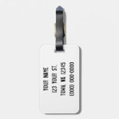 賭博の骨組 ラゲッジタグ (裏面縦)