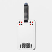 賭博はスーツを梳きます ラゲッジタグ (裏面縦)