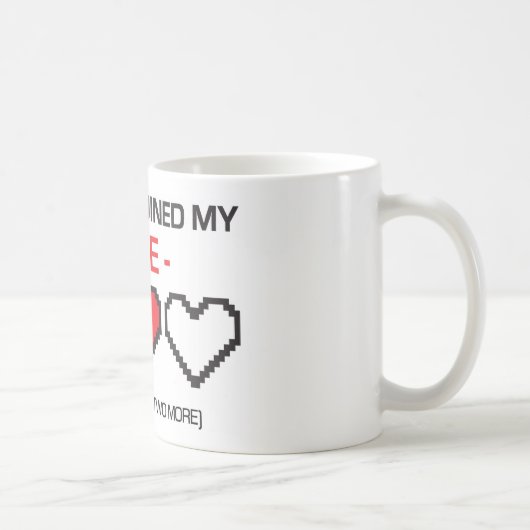 賭博は私の生命を台無しにしました! コーヒーマグカップ (右)