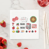 賭博エレメンツカジノゲーム スタンダードランチョンナプキン (インサイチュ)