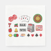 賭博エレメンツカジノゲーム スタンダードランチョンナプキン (正面)