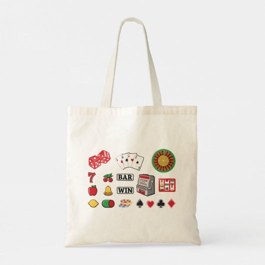 賭博エレメンツカジノゲーム トートバッグ (裏面)