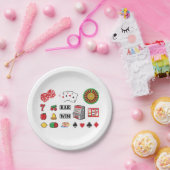 賭博エレメンツカジノゲーム ペーパープレート (パーティー)