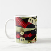 賭博カジノの賭博の部分 コーヒーマグカップ (左)