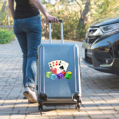 賭博カジノサイコロ、トランプのポーカーチップ遊、のカード シール (スーツケースインサイチュ)