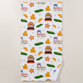 賭博クールカジノモーテルプールサイドタオル ビーチタオル (正面)