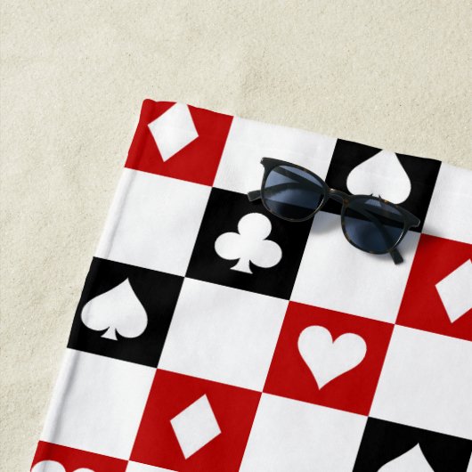 賭博クールカジノモーテルプールタオル ビーチタオル (インサイチュ)