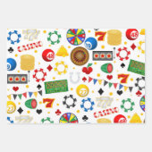 賭博クールサイコロパターンカジノ ラッピングペーパーシート (正面3)