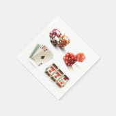 賭博サイコロトランプ誕生日パーティー スタンダードカクテルナプキン (角)