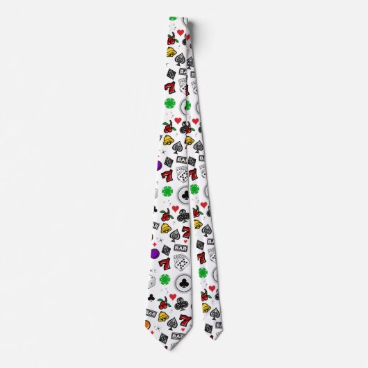 賭博スロットフルーツマシンバーラッキーセブンSpi ネクタイ (正面)