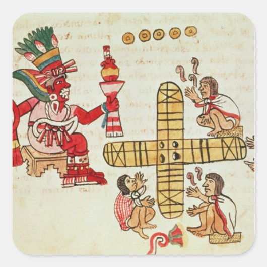 賭博パトリリと神 スクエアシール (正面)