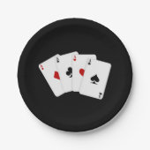 賭博パーティー紙遊プレートカード ペーパープレート (正面)