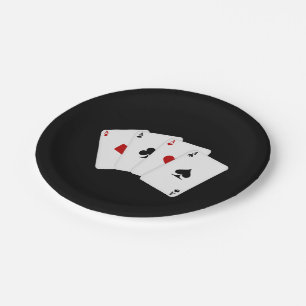 賭博パーティー紙遊プレートカード ペーパープレート