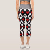 賭博ブラックジャックカードプレーヤーカジノラスベガス カプリレギンス (裏面)