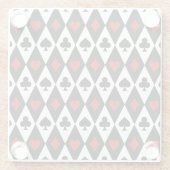 賭博ブラックジャックカードプレーヤーカジノラスベガス ガラスコースター (裏面)