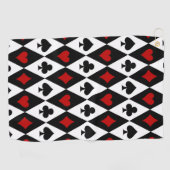 賭博ブラックジャックカードプレーヤーカジノラスベガス ゴルフタオル (横)