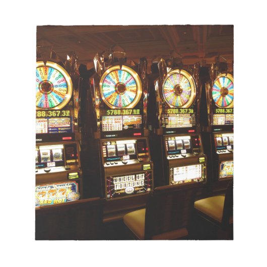 賭博マシンワンアームドバンディットマネーラスベガス ノートパッド (正面)