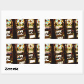 賭博マシンワンアームドバンディットマネーラスベガス 長方形シール (シート)