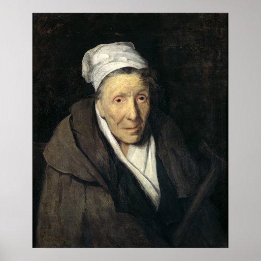 賭博マニアの女， 1819年～24年 ポスター (正面)