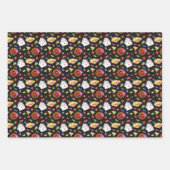 賭博ルーレットサイコロラスベガストランプのポーカーチップスカード ラッピングペーパーシート (正面)