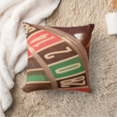 賭博ルーレットホイールヴィンテージレトロスタイル クッション (ブランケット)