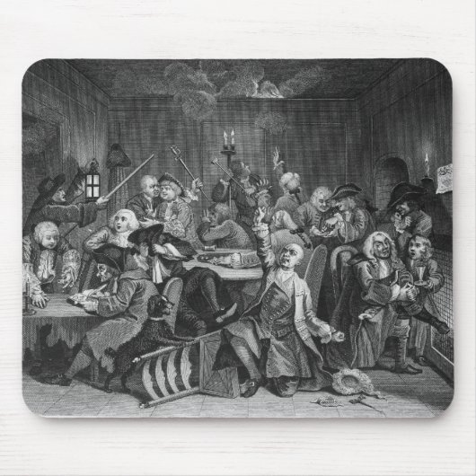 賭博家の場面 マウスパッド (正面)