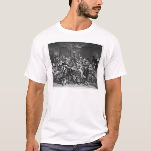 賭博家の場面 Tシャツ (正面)