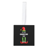 賭博小妖精や小人ファミリー一致クリスマスプレゼント キューブオーナメント (正面)