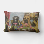 賭博犬枕 ランバークッション (正面)