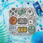 賭博誕生日パーティー ペーパープレート (パーティー)