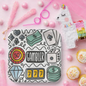 賭博誕生日パーティー ペーパープレート (パーティー)