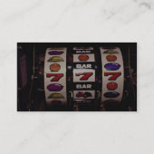 賭博、スロットマシン 名刺 (裏面)