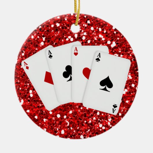 賭博 – ベガス セラミックオーナメント (正面)
