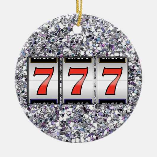 賭博 – ベガス セラミックオーナメント (正面)