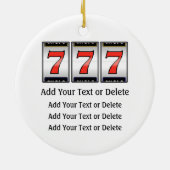 賭博 – ベガス セラミックオーナメント (裏面)