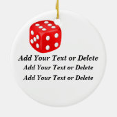 賭博 – ベガス セラミックオーナメント (裏面)