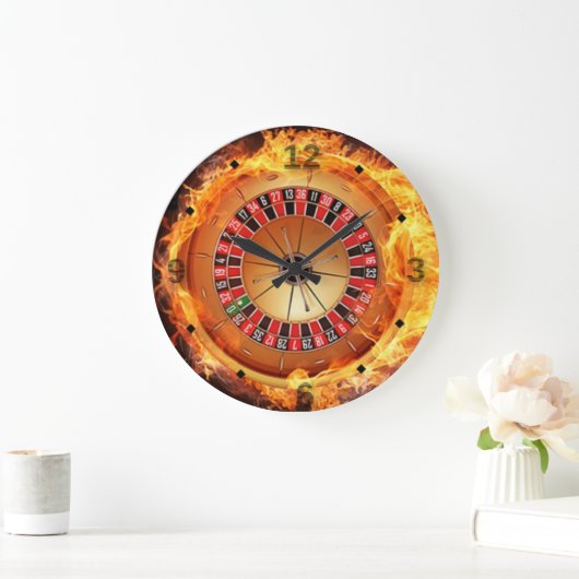 賭博 ラージ壁時計 (ホーム)