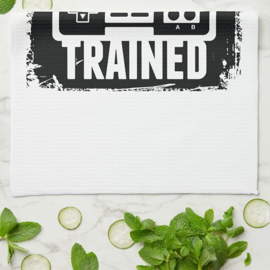 賭博-古典的に訓練される-おもしろいなビデオゲーム キッチンタオル (折り畳み)