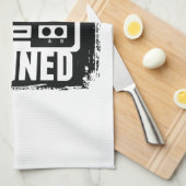 賭博-古典的に訓練される-おもしろいなビデオゲーム キッチンタオル (四つ折り)