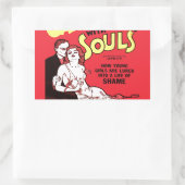 賭博 長方形シール (バッグ)