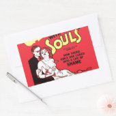 賭博 長方形シール (封筒)