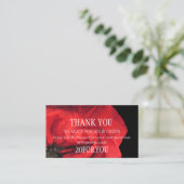 購入ありがとうございますInstagr割引レッド 名刺 (スタンド正面)