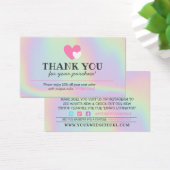 購入ありがとう可愛いハート割引カード (デスク)