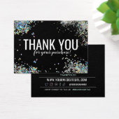 購入された顧客の割引カードに感謝 (デスク)